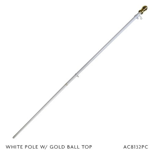 white Outrigger Flagpoles