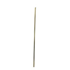 Gold aluminum parade pole with smooth finish and top fitting on white background