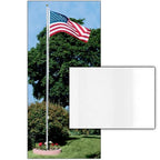 White Finish Patio Flagpoles