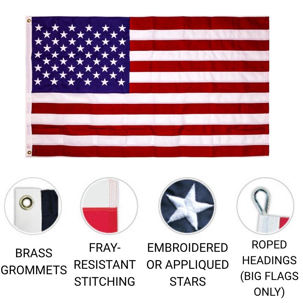 USA flag with premium features
