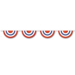 red white blue bunting garland