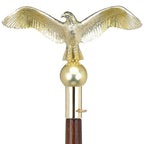 gold eagle top cane handle