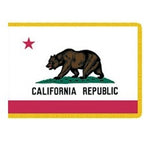 Indoor California Fringed Flag