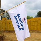 Scouting America Logo Flag on Flagpole