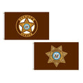 sheriffs office flags brown backgro