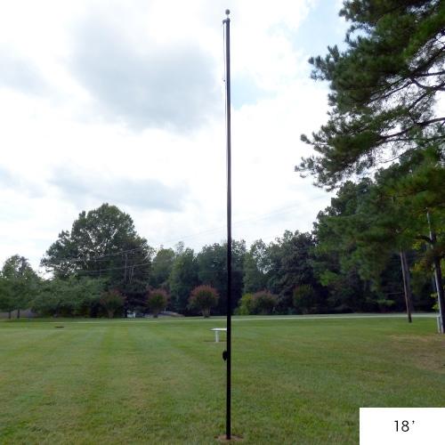 18' All American Steel Sectional Flagpole