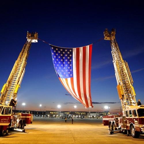 American Fire Truck & Crane Flags