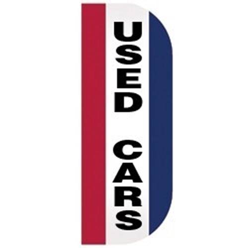 used cars sign red white blue
